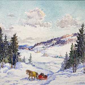 Sainte-Adèle P. Que. by Paul Caron (1874-1941) 