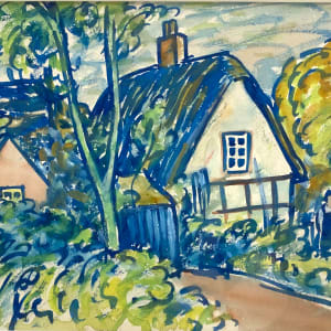 Thatched Cottage by Llewellyn Petley-Jones (1908-1986) 