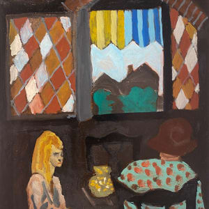 Untitled (Cafe Scene) by Maxwell Bates (1906-1980)