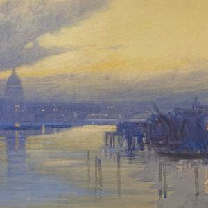 Daybreak, St. Pauls by FREDERIC MARLETT BELL-SMITH OSA RCA 1846 - 1923 