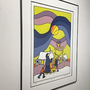 Village Bell by Ted Harrison (1926-2015) 