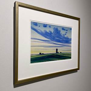 Grain Elevator with Blue Sky by Robert Newton Hurley (1894 - 1980), Image 4.