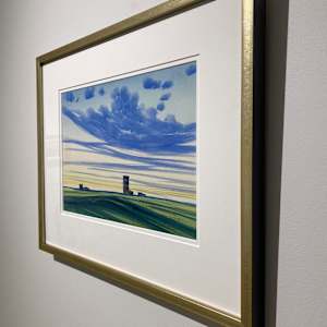 Grain Elevator with Blue Sky by Robert Newton Hurley (1894 - 1980), Image 3.