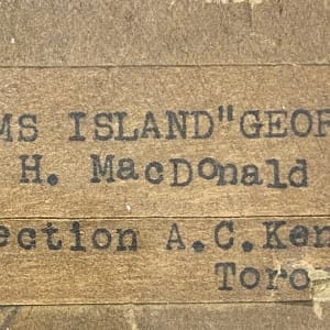 Williams Island, Georgian Bay by J.E.H. (James Edward Hervey) MacDonald (1873 - 1932) 