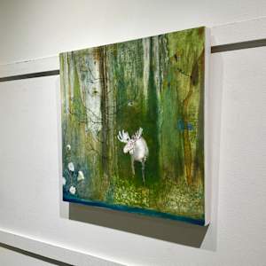 White Spirit Moose by Marie H Becker 