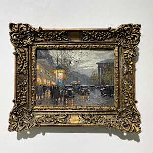 Paris Street by Edouard Léon Cortès (1882–1969) 