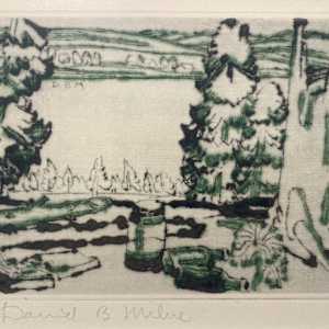Painting Place (Hilltop) by David Brown Milne (1881 - 1953) 