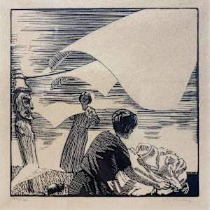 The Clothes Line, Mamalilicoola by Walter J. Phillips (1884-1963) 