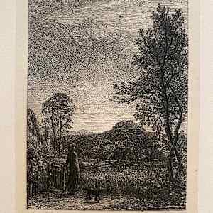 The Sky Lark by Samuel Palmer (1805-1881) 