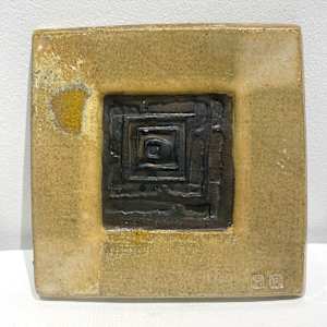 Square Plate by Wayne Ngan (1941 - 2020) 
