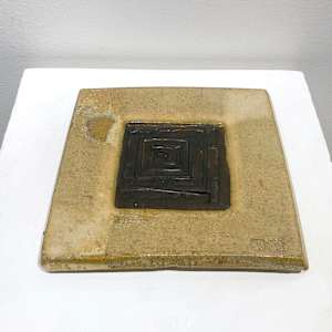 Square Plate by Wayne Ngan (1941 - 2020) 