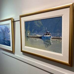 Mending The River Net (Bella Coola, BC) by John Horton (CSMA, FCA) 