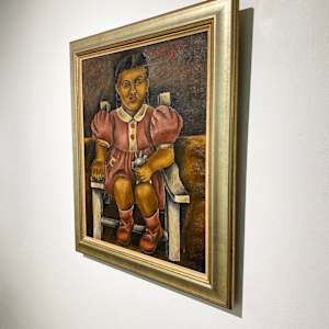 Nina Sentada, Girl Sitting by María Izquierdo (1902-1955)
