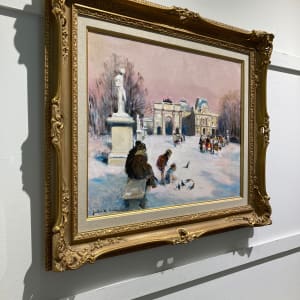 La neige au Louvre by Jules-René Hervé  (1887-1981) 