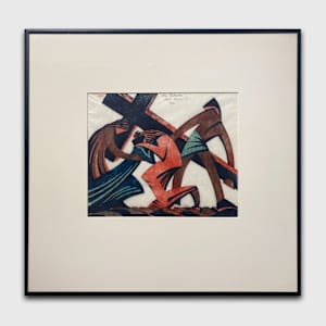 Via Dolorosa by Sybil Andrews (1898 - 1992)