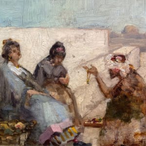 Offering a Necklace by Frank Brangwyn (1867 - 1956) 