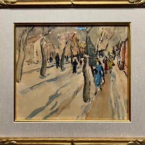 (Untitled) Street Scene by Eric Freifeld (1919-1984)