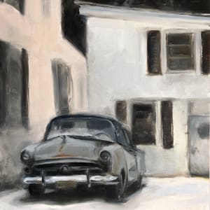 Bernardsville, Old Car in Snow by Laurie Maher