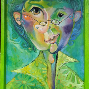 Lady With Glasses #3 by Bernard Bowles 