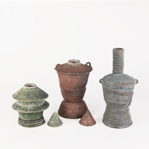 Water Tower Triptych Piece #1 (Green) by Dan Anderson 