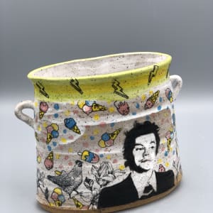 Harry Styles Oval Vase with Handles by Kira Buckley