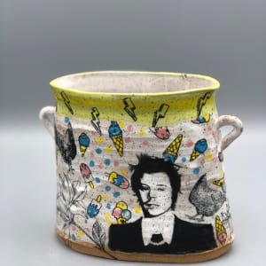 Harry Styles Oval Vase with Handles by Kira Buckley 