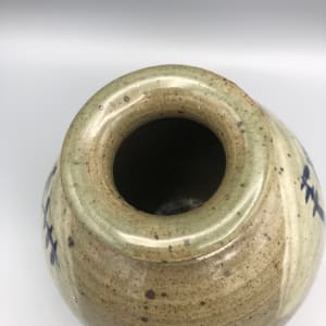 Round Vase with Hakame Brushwork by Mark Zamantakis 