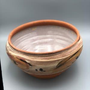 Large Rabbit Bowl with Lid by Ron Meyers 