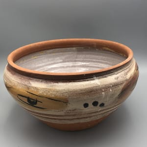 Large Rabbit Bowl with Lid by Ron Meyers 