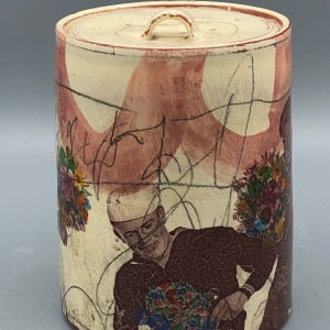 Lidded Jar with Handle by Eric Pardue 