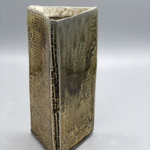 Triangular Vase with Binary Inscriptions by Michael Olson 