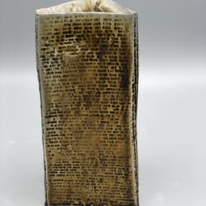 Triangular Vase with Binary Inscriptions by Michael Olson 