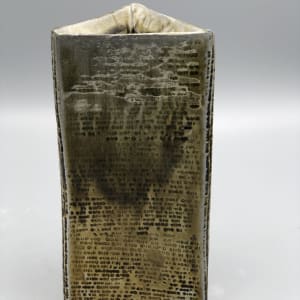 Triangular Vase with Binary Inscriptions by Michael Olson 
