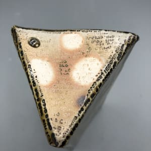 Triangular Vase with Binary Inscriptions by Michael Olson 