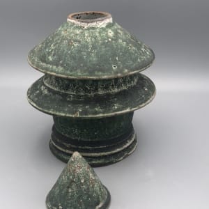 Water Tower Triptych Piece #1 (Green) by Dan Anderson 