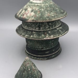 Water Tower Triptych Piece #1 (Green) by Dan Anderson 