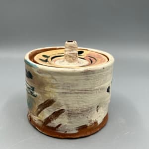 Lidded Jar with Bird by Ron Meyers 