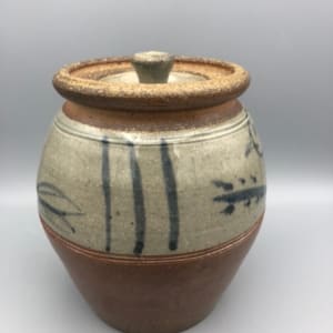 Lidded Jar with Bird Designs by John Thies 