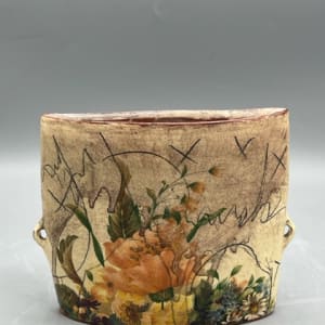 Old Man and Young Boy Envelope Vase by Eric Pardue 