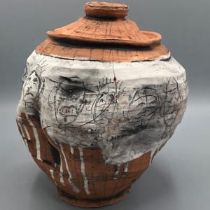 Lidded Jar (Broken) by Caleb Paul 