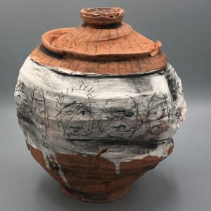 Lidded Jar (Broken) by Caleb Paul 