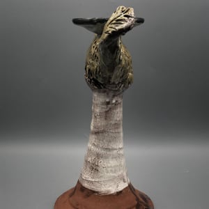 Green Fish Candlestick by Ron Meyers