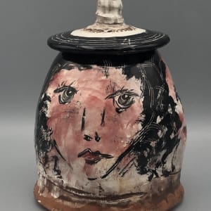 3 Women Lidded Jar by Ron Meyers 