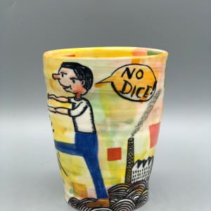 "No Dice" Large Cup by Michael Corney