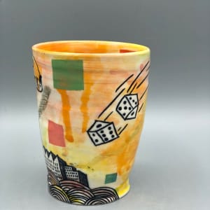 "No Dice" Large Cup by Michael Corney 