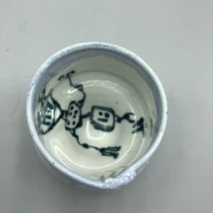 Shot Glass with Robot by Thomas Bumblauskas 