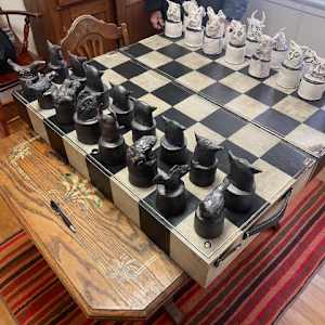Ron Meyers Chess Set & Board by Ron Meyers
