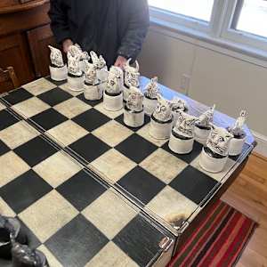 Ron Meyers Chess Set & Board by Ron Meyers