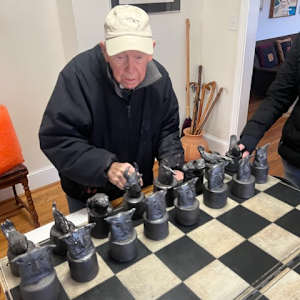 Ron Meyers Chess Set & Board by Ron Meyers