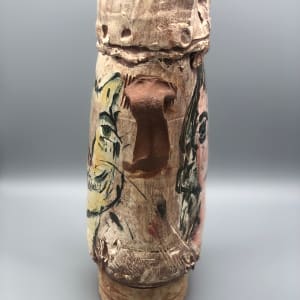 Woman, Fish, Cat Vase with Handles by Ron Meyers